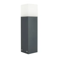 Eckige Wegeleuchte 40cm Anthrazit IP44 E27