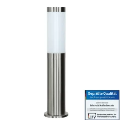 Edelstahl Außenleuchte mit Kabel + Stecker