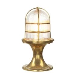 Edle Gartenleuchte FESTOS Messing Maritim H:30cm