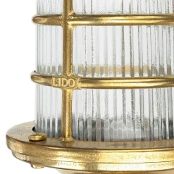 Edle Gartenleuchte FESTOS Messing Maritim H:30cm