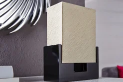 Edle Tischlampe Papier Bauhaus eckig 25cm