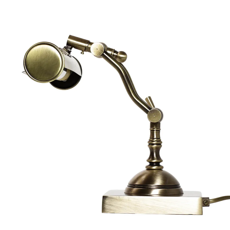 Edle Tischleuchte aus Echt-Messing Premium