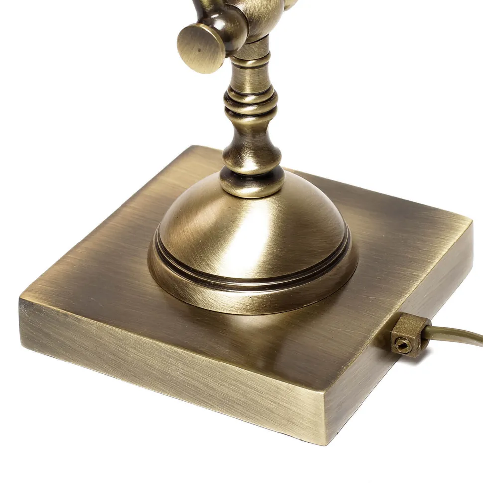 Edle Tischleuchte aus Echt-Messing Premium