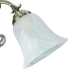 Edle Wandlampe ORCHIDEA Jugendstil Alabaster Glas