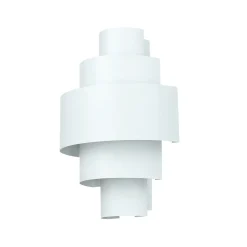 Edle Wandlampe Weiß Lichtmuster