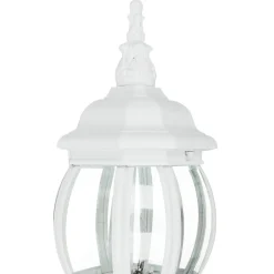 Edle Wandleuchte Weiß BREST außen regenfest E27