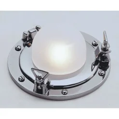 Einbau Deckenleuchte Chrom aus Messing rund Premium