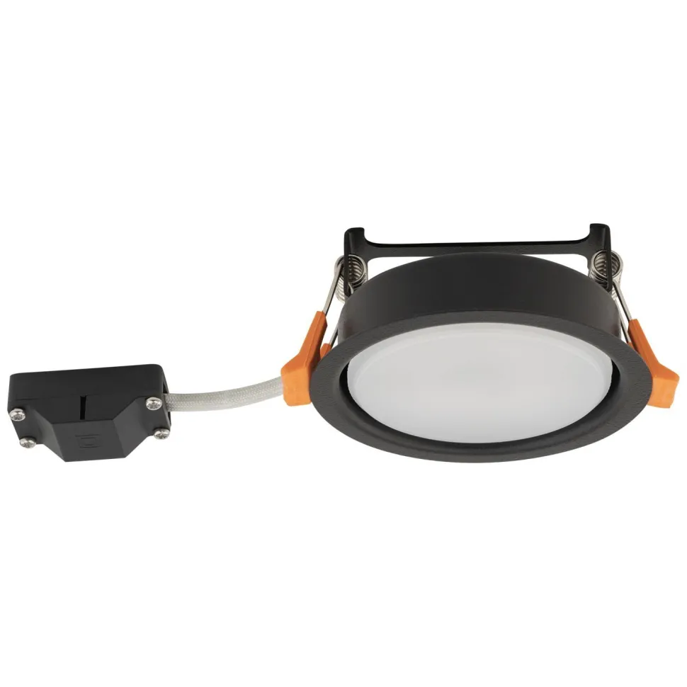 Einbauleuchte Schwarz GX53 rund Ø 95 mm Decke innen