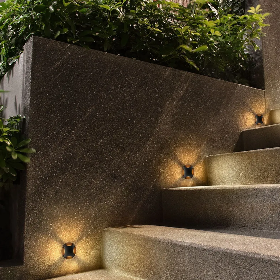 Einbauleuchte Wand Aluminium LED IP65 rund D: 6,2 cm