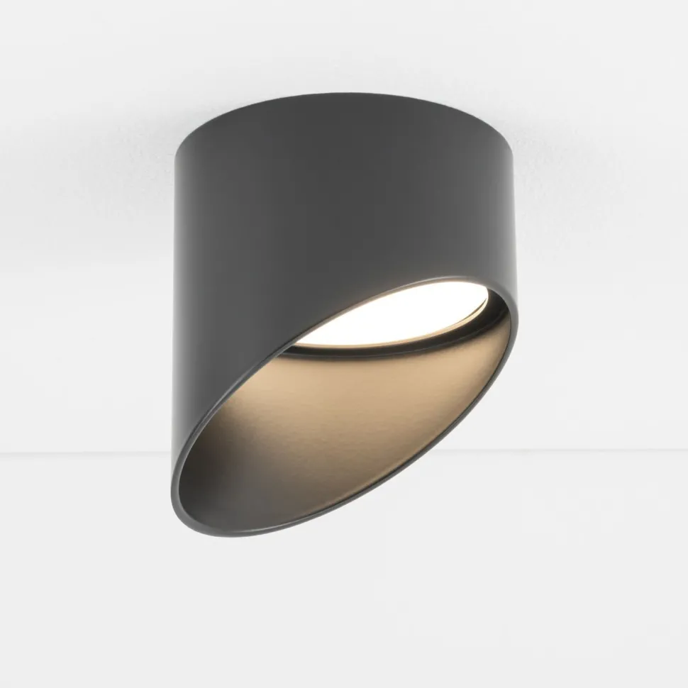 Einbaustrahler Decke Schwarz GX53 Aluminium Unterputz