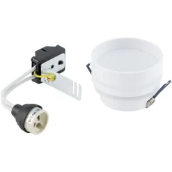 Einbaustrahler GU10 Ø 8 cm Weiß Aluminium Modern OBID