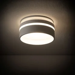 Einbaustrahler GU10 Ø 8 cm Weiß Aluminium Modern OBID