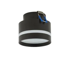 Einbaustrahler Schwarz GX53 Ø 8,5 cm Aluminium Modern