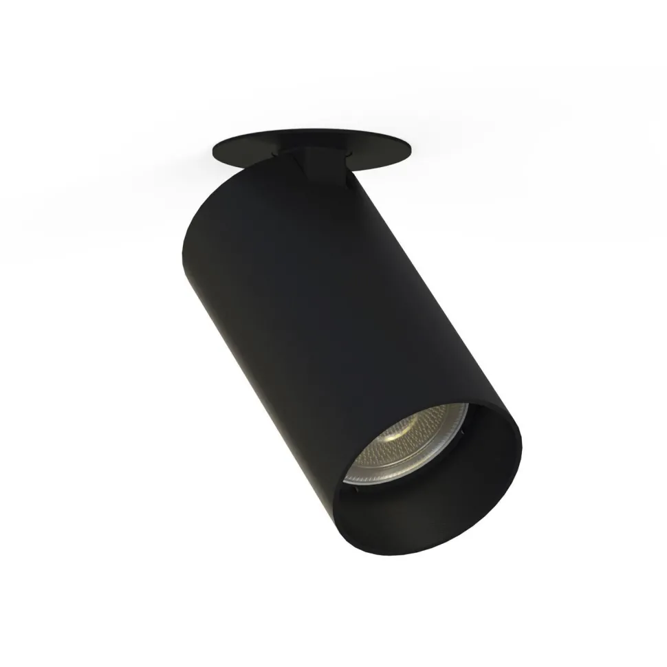 Einbaustrahler schwenkbar GU10 Schwarz Metall Modern Ø 5,5 cm