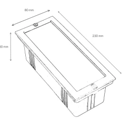 Einbauwandleuchte für den Außenbereich