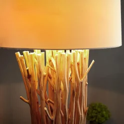 Eindrucksvolle Stehleuchte Treibholz 175 cm Modern