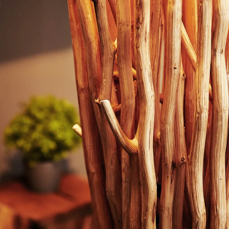 Eindrucksvolle Stehleuchte Treibholz 175 cm Modern