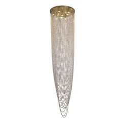 Elegante Deckenlampe Metall Glas GU10 Ø65 cm 10-flammig