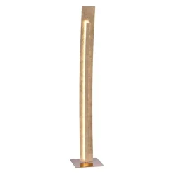 Elegante LED Stehlampe warmweiß 141 cm in Blattgold