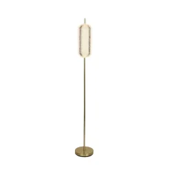 Elegante LED Stehleuchte Metall 154 cm 23 W in Messing