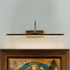 Elegante LED Wandlampe Jugendstil 3000K in Messing