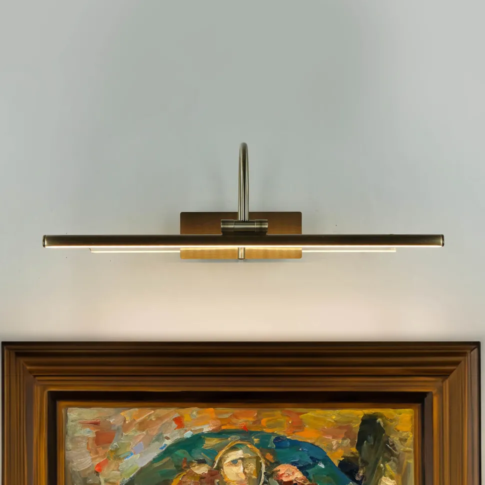 Elegante LED Wandlampe Jugendstil 3000K in Messing