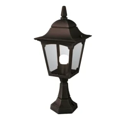 Elegante Sockelleuchte außen Schwarz H:50cm Garten