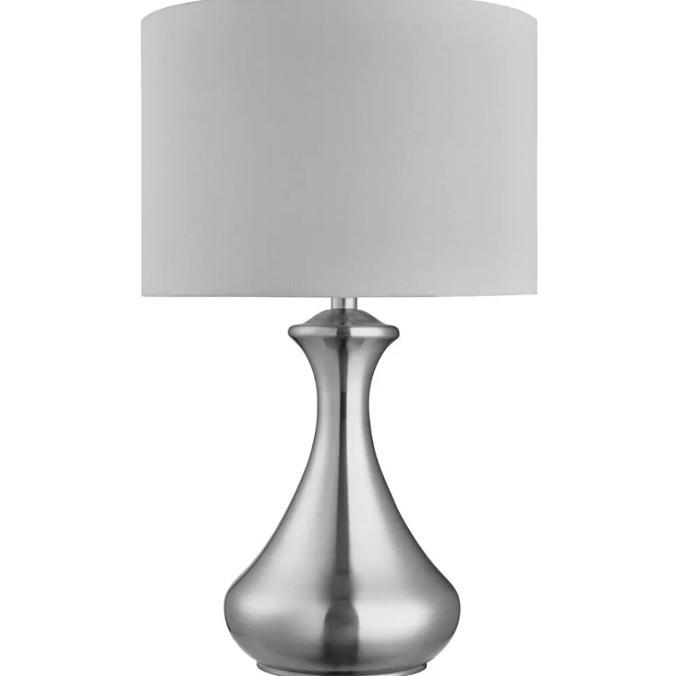 Elegante Tischleuchte in silber