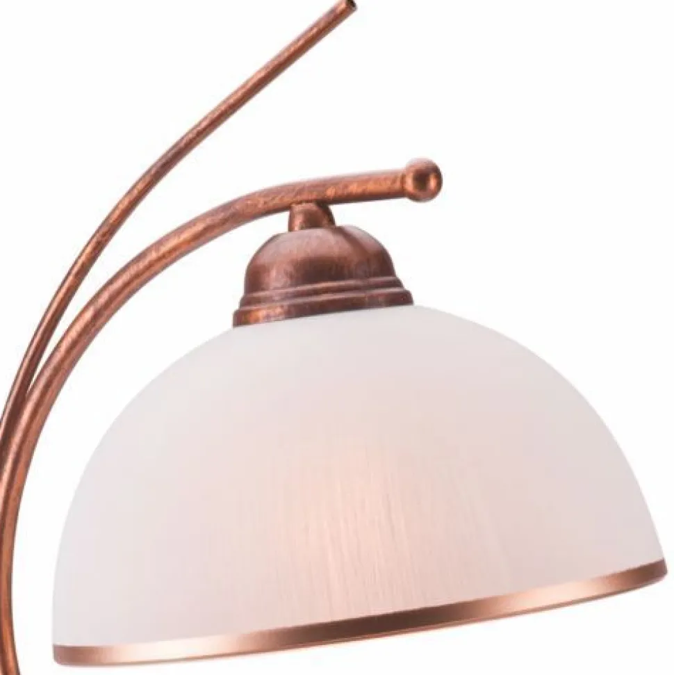 Elegante Tischleuchte KALONA Braun Jugendstil 49cm