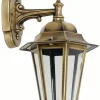Elegante Wandlampe PRESPES Messing Rustikal IP43