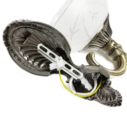 Elegante Wandleuchte HENRY in Messing Jugendstil