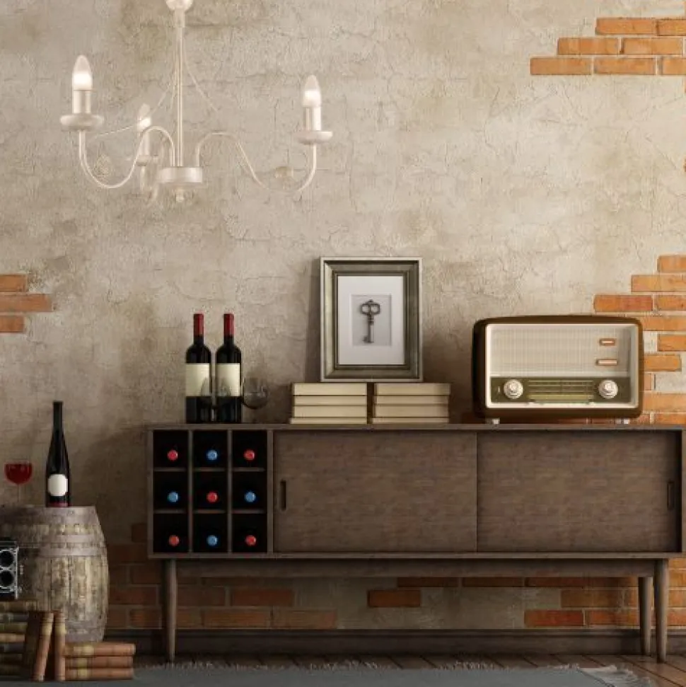 Eleganter Kronleuchter KELSIE Rustikal 3-flmg