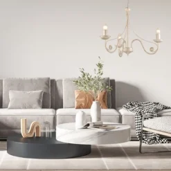 Eleganter Kronleuchter KELSIE Rustikal 3-flmg