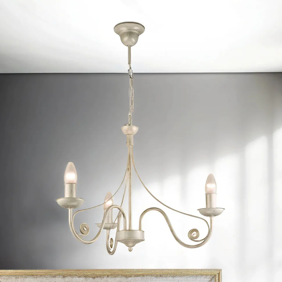 Eleganter Kronleuchter KELSIE Rustikal 3-flmg