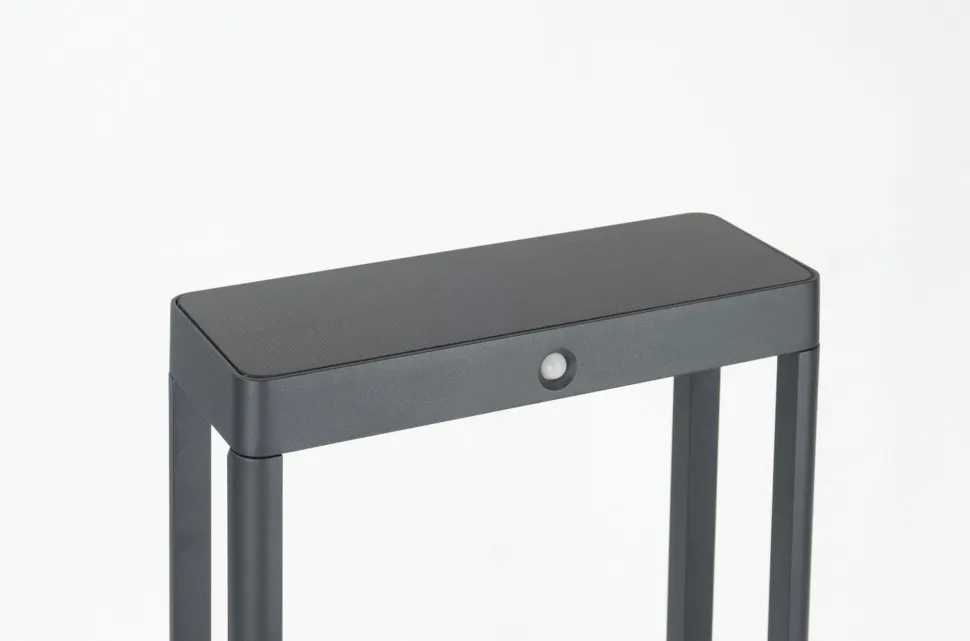 Energieeffiziente LED Solarleuchte IP65 2 W Dunkelgrau