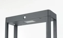 Energieeffiziente LED Solarleuchte IP65 2 W Dunkelgrau