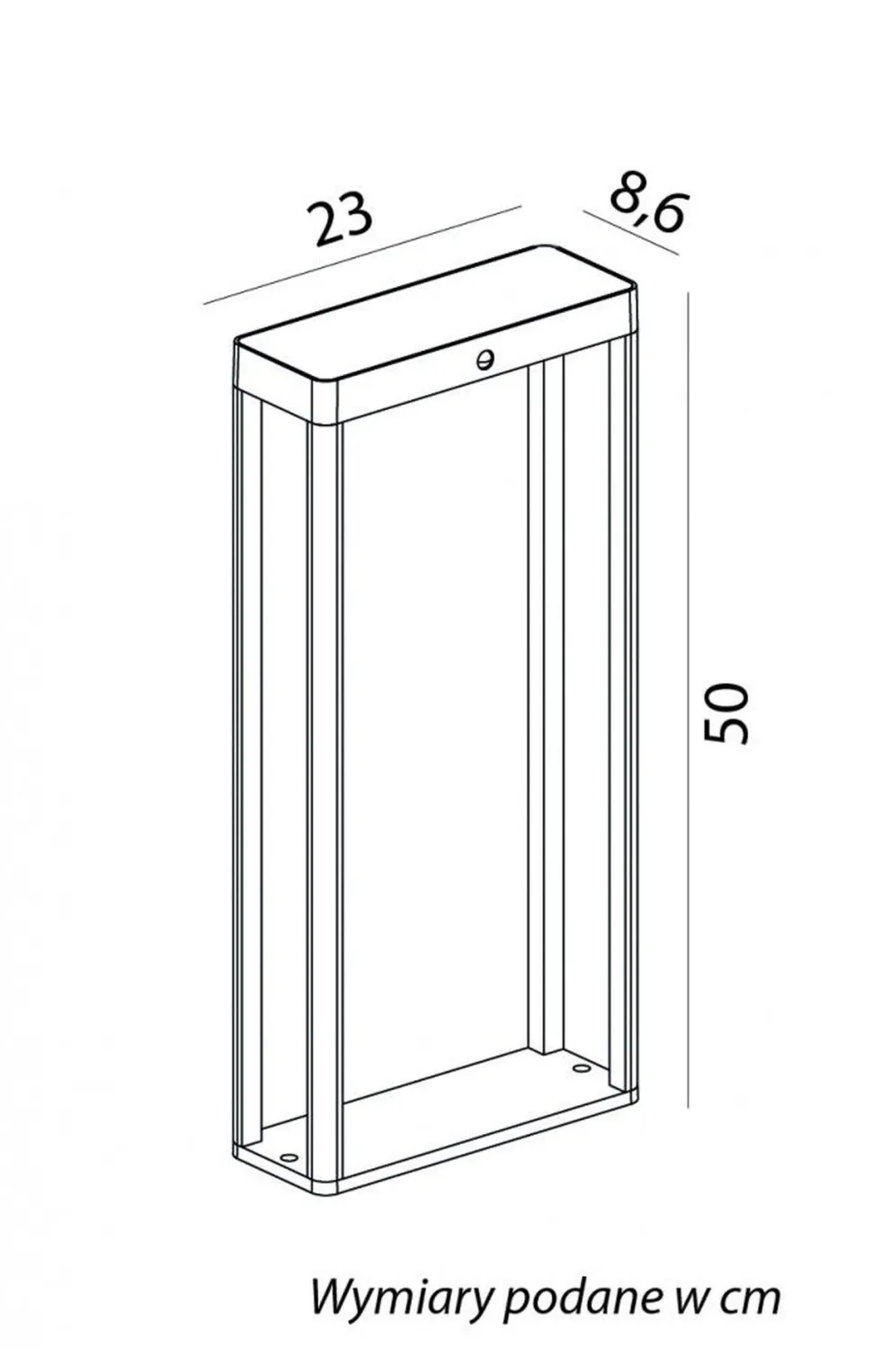 Energieeffiziente LED Solarleuchte IP65 2 W Dunkelgrau