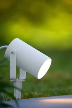 Erdspießstrahler Aluminium Weiß IP65 GU10 schwenkbar