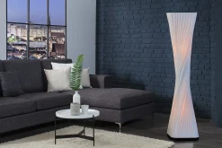 Extravagante Standleuchte Retro 120cm weiß