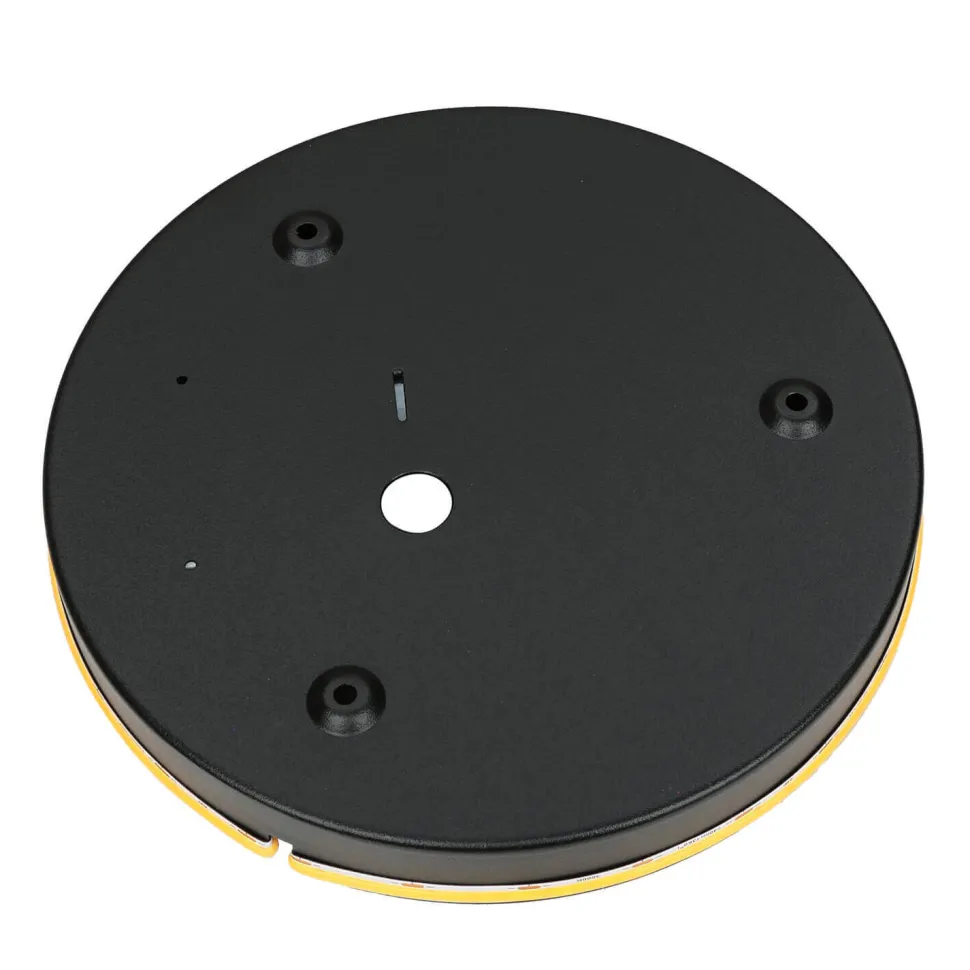 Flache Wandleuchte LED Braun 3000 K rund Ø 25 cm Metall