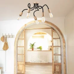 Flexible Deckenleuchte KASSIDY Schwarz Wohnzimmer