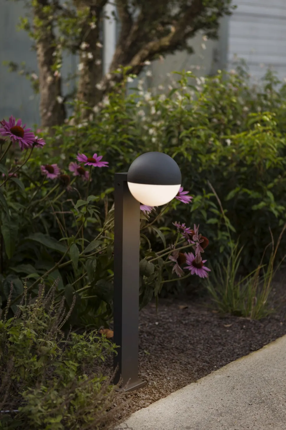 Flexible Stehlampe Aluminium 70 cm E27 IP54 blendarm