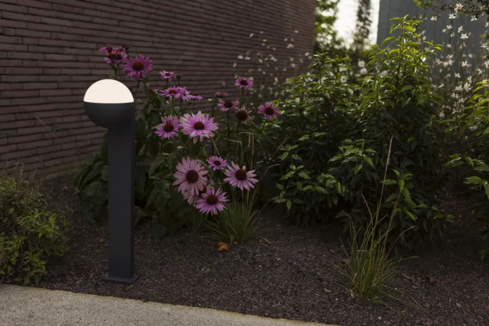 Flexible Stehlampe Aluminium 70 cm E27 IP54 blendarm