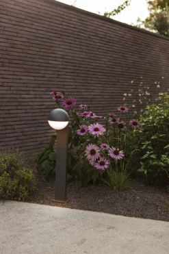 Flexible Stehlampe Aluminium 70 cm E27 IP54 blendarm