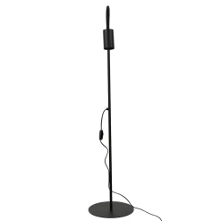 Flexible Stehleuchte Schwarz Metall 120cm Sofa
