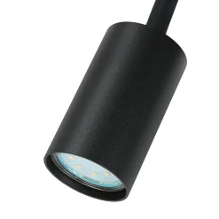 Flexible Stehleuchte Schwarz Metall 120cm Sofa