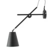 Flexible Wandlampe E27 Schwarz Metall H:54 cm Loft