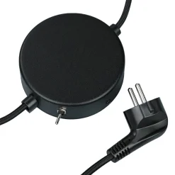 Flexible Wandlampe mit Stecker & Schalter Schwarz