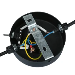 Flexible Wandlampe mit Stecker & Schalter Schwarz