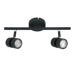 Flexibler Deckenspot Schwarz inkl. GU10 zielgerichtet